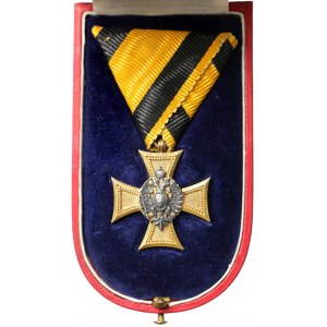 Austro-Węgry, Krzyż za 25 lat służby wojskowej, III klasa ZŁOTO - b. rzadki
