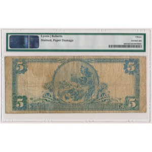 USA, 5 dollars 1902, National Currency, Portsmouth, Ohio #M68 