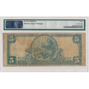 USA, 5 Dollars 1902, National Currency, Portsmouth, Ohio #M68 