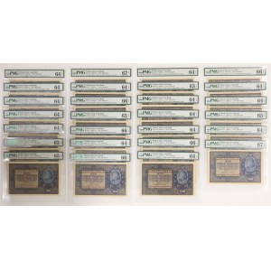 100 mkp 08.1919 - kolekcja różnych serii (27szt)