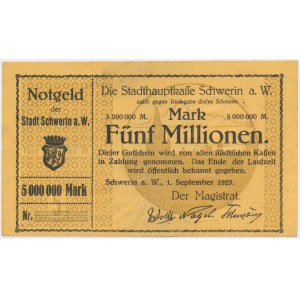 Schwerin a. W. (Skwierzyna), 5 mln mk 1923