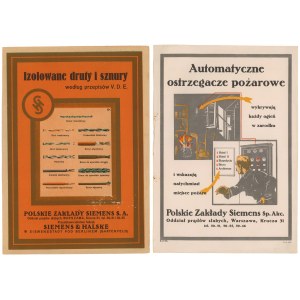 Polskie Zakłady Siemens - Izolowane druty i szury według przepisów V.D.E., Automatyczne ostrzegacze pożarowe (2szt)