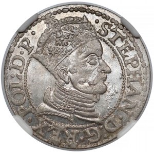 Stefan Batory, Grosz Gdańsk 1579 - bez gwiazdek - piękny