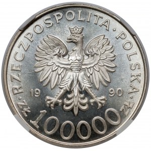 100.000 złotych 1990 Solidarność - odm. A