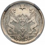 Gdańsk, 1 gulden 1923 - stempel LUSTRZANY