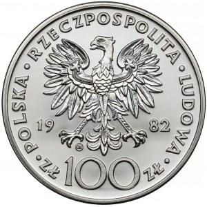 100 złotych 1982 Jan Paweł II - z etui 