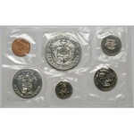 Set of world coins - 2x mint set Panama 1968, 1970 & China & English Colonial Empire