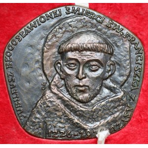 1976 r. Medal 750-lecie śmierci Św. Franciszka z Asyżu (FJ)