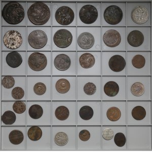 Russian Empire, Set of silver and copper coins