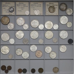 Zestaw ładnych monet okresu II RP (43szt)