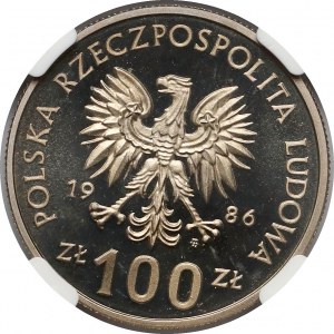 100 złotych 1986 Władysław Łokietek - skrętka - lustrzane