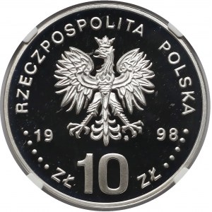 10 złotych 1998 Zygmunt III Waza - popiersie