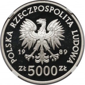 5.000 złotych 1989 Władysław II Jagiełło - popiersie