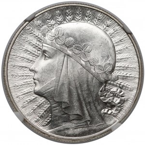 Głowa Kobiety 10 złotych 1932 zn, Warszawa