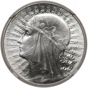 Głowa Kobiety 10 złotych 1933 - SKRĘTKA