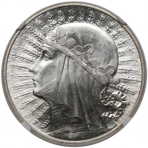 Głowa Kobiety 10 złotych 1933 - SKRĘTKA