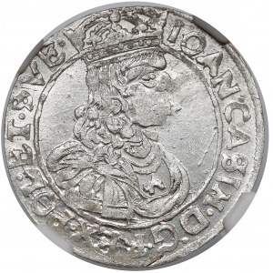 Jan II Kazimierz, Szóstak Lwów 1662 AcpT - PIĘKNY