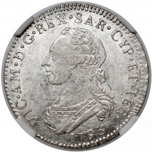 Italy, Duchy of Savoy, Victor Amadeus III, 1/4 Scudo 1793