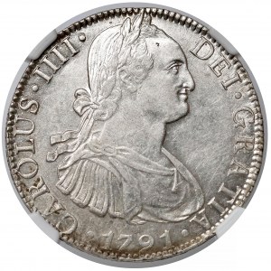 Mexico, Carlos IV, 8 Reales 1791-FM