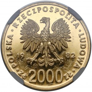 2.000 złotych 1982 Jan Paweł II - stempel lustrzany