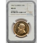 RSA, Krugerrand 1967 = 1 oz fine gold - NGC MS63