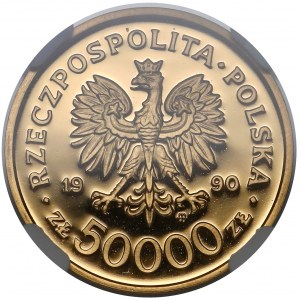 50.000 złotych 1990 Solidarność