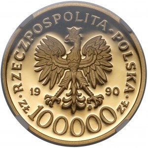 100.000 złotych 1990 Solidarność