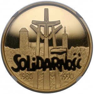 200.000 złotych 1990 Solidarność (32mm)