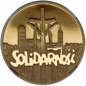 200.000 złotych 1990 Solidarność (39mm)