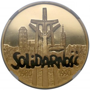 200.000 złotych 1990 Solidarność (39mm)