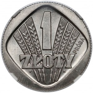 Próba NIKIEL 1 złoty 1958 Kłosy