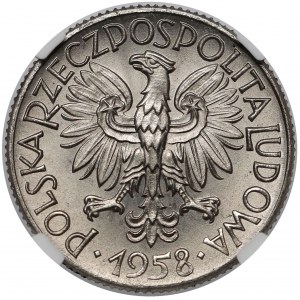 Próba NIKIEL 1 złoty 1958 Gołębie