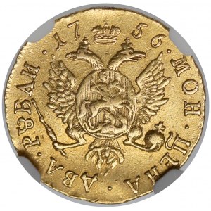 Rosja, Elżbieta, 2 ruble 1756 - ładne i rzadkie 