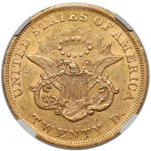 USA, 20 Dollars 1852 - Liberty Head