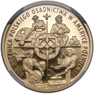 100 złotych 2008 Osadnictwo w Ameryce Północnej