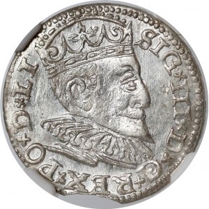 Zygmunt III Waza, Trojak Ryga 1594 - późny - piękny