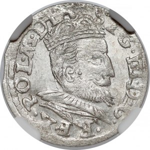 Zygmunt III Waza, Grosz Wilno 1607 - duże popiersie - RZADKI