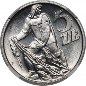 5 złotych 1959 Rybak - skrętka