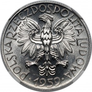 5 złotych 1959 Rybak - skrętka