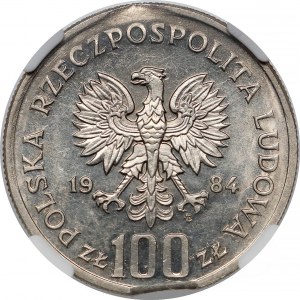 Destrukt 100 złotych 1984 Witos - końcówka blachy
