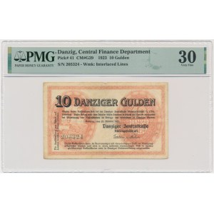 Gdansk, 10 florins 1923 - PMG 30 - RARE