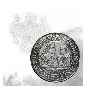 Silesia, Duchy of Liegnitz-Brieg-Wohlau, Johann Christian and Georg Rudolph, Thaler Reichenstein 1608 - RARE
