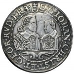 Silesia, Duchy of Liegnitz-Brieg-Wohlau, Johann Christian and Georg Rudolph, Thaler Reichenstein 1608 - RARE
