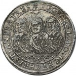 Silesia, Duchy of Liegnitz-Brieg-Wohlau, Georg III, Ludwig IV, Christian, Thaler Brieg 1651 VT - VERY RARE