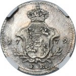 Poniatowski, Probe strike ducat in silver Warsaw 1779 EB - NGC MS60 - VERY RARE