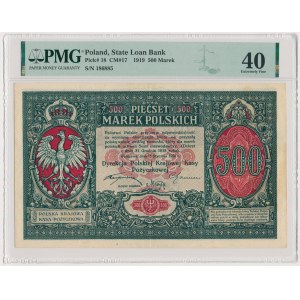 500 marek 1919 - Ředitelství - PMG 40 - BEAUTIFUL