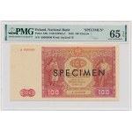 100 zlatých 1946 - SPECIMEN - A 0000000 - PMG 65 EPQ - veľmi vzácne