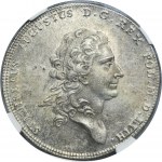 Poniatowski, Thaler Warsaw 1775 EB - NGC MS61 - ex. Potocki