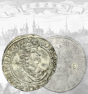 Ján II Kazimír, Ort Torun 1666 HDL - VEĽKÁ rarita, s dátumom