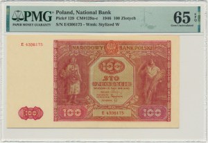 100 złotych 1946 - E - PMG 65 EPQ